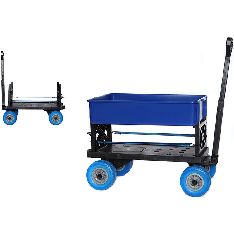 Mighty Max Multi-Purpose Dock Cart Wagon, Blue Tub image number 1